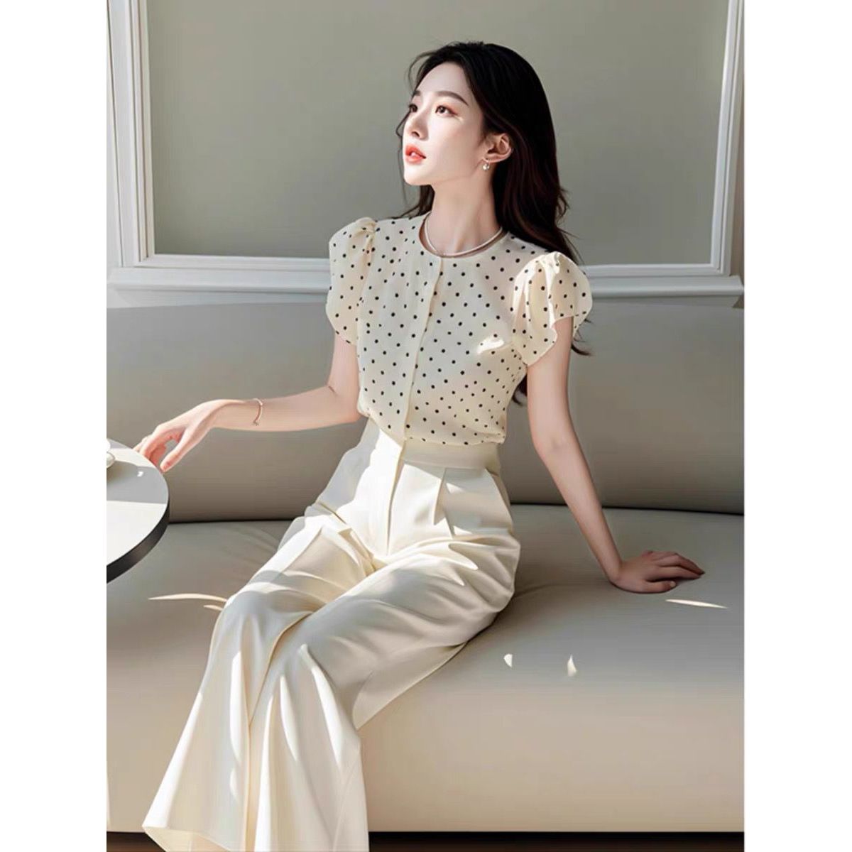 Women Formal Wear Tops - Новый летний элегантный женский комплект из