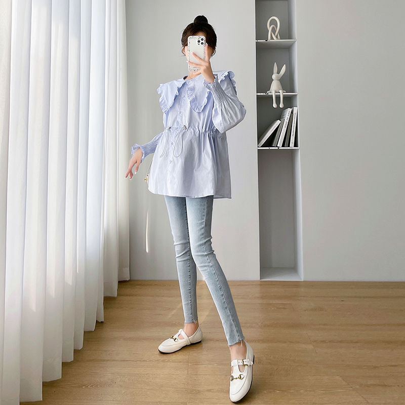 Women Formal Wear Korean - Рубашки с длинными рукавами, женские хлопковые