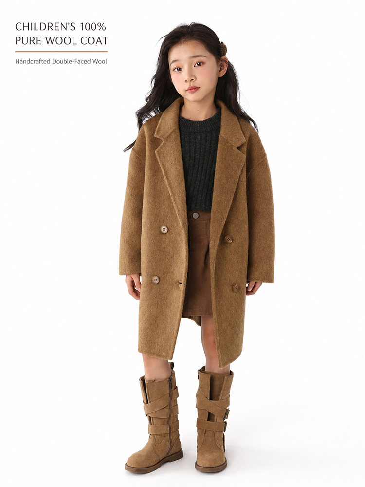 Tailored Coat Wool - Детское пальто из 100% чистой шерсти,