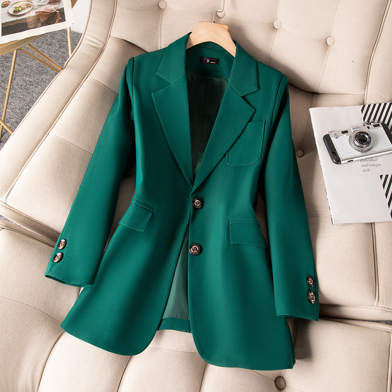 Women Formal Wear Winter - Синий, черный, зеленый женский деловой пиджак,