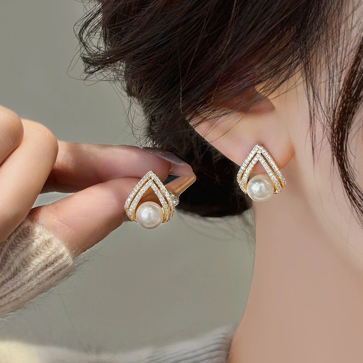 Серьги-гвоздики из серебра 925 – обзор и цена Pearl Earring Stud