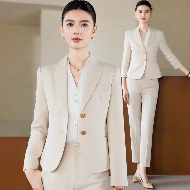 Абрикосовый белый костюм для ж – обзор и цена Women Formal Wear White Shirt