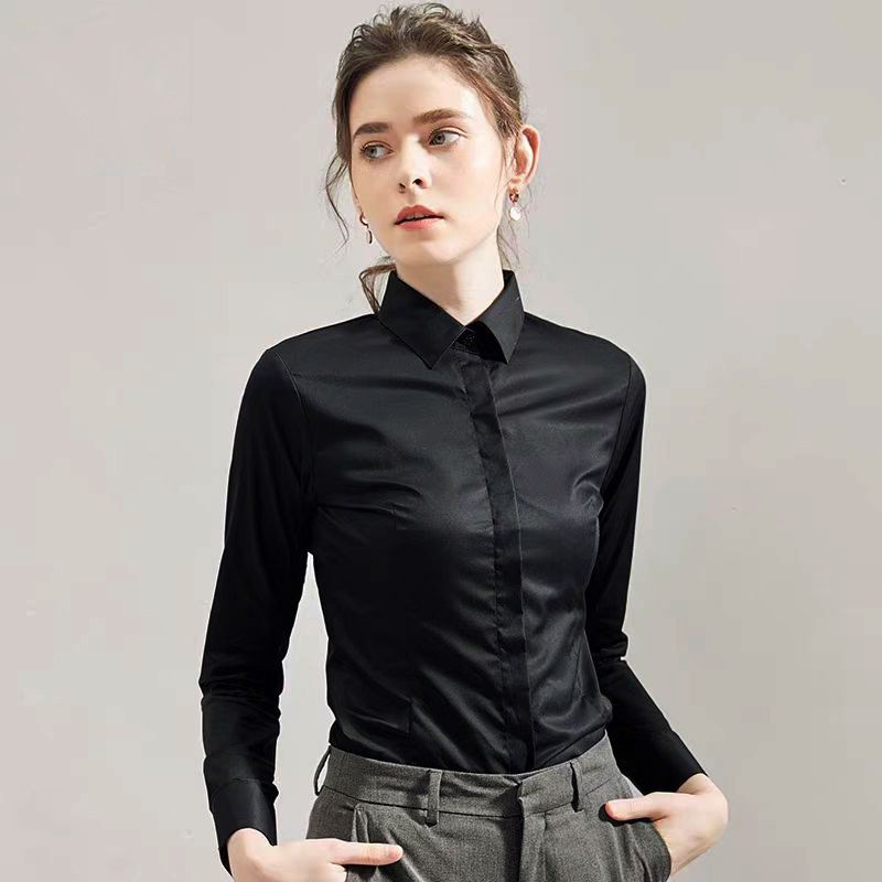 Летняя черная рубашка с коротк – обзор и цена Women Formal Wear White Shirt