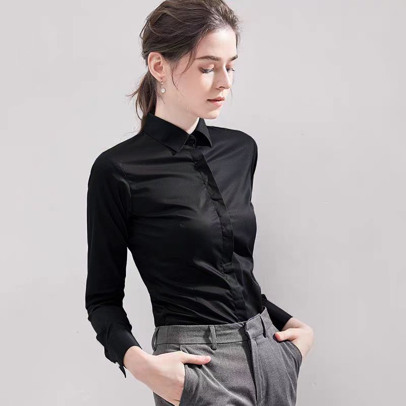 Летняя черная рубашка с коротк – обзор и цена Women Formal Wear White Shirt