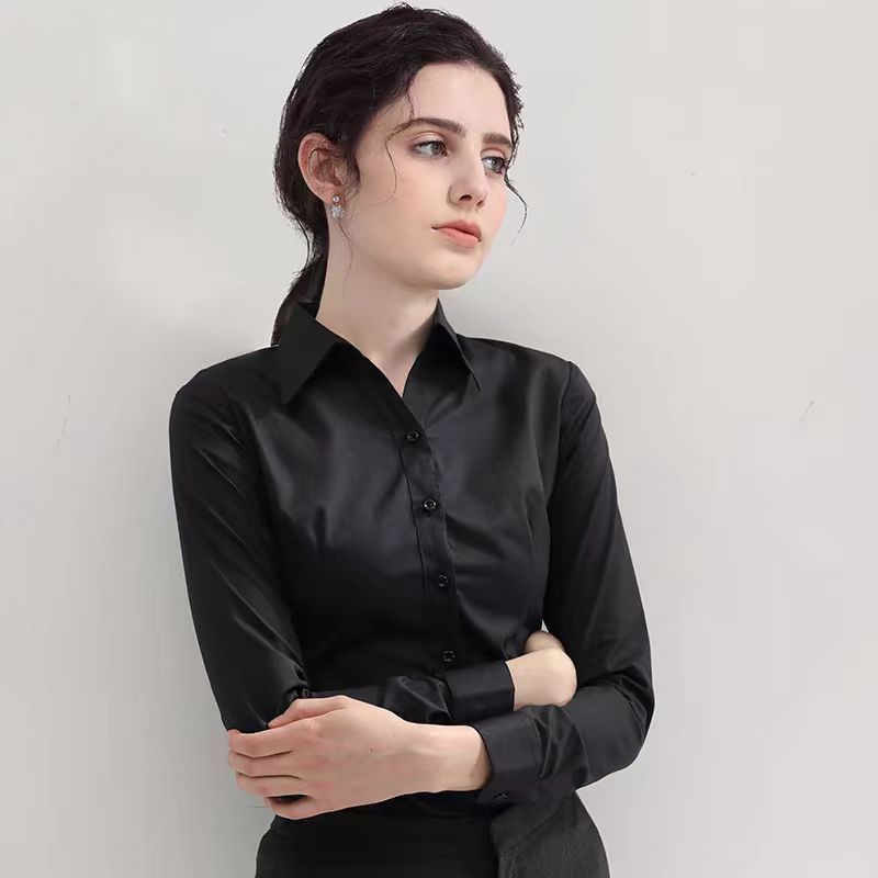 Летняя черная рубашка с коротк – обзор и цена Women Formal Wear White Shirt