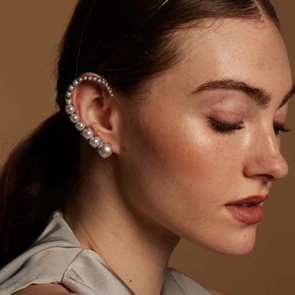 Жемчужные клипсы Stonefans для – обзор и цена Pearl Earring Stud