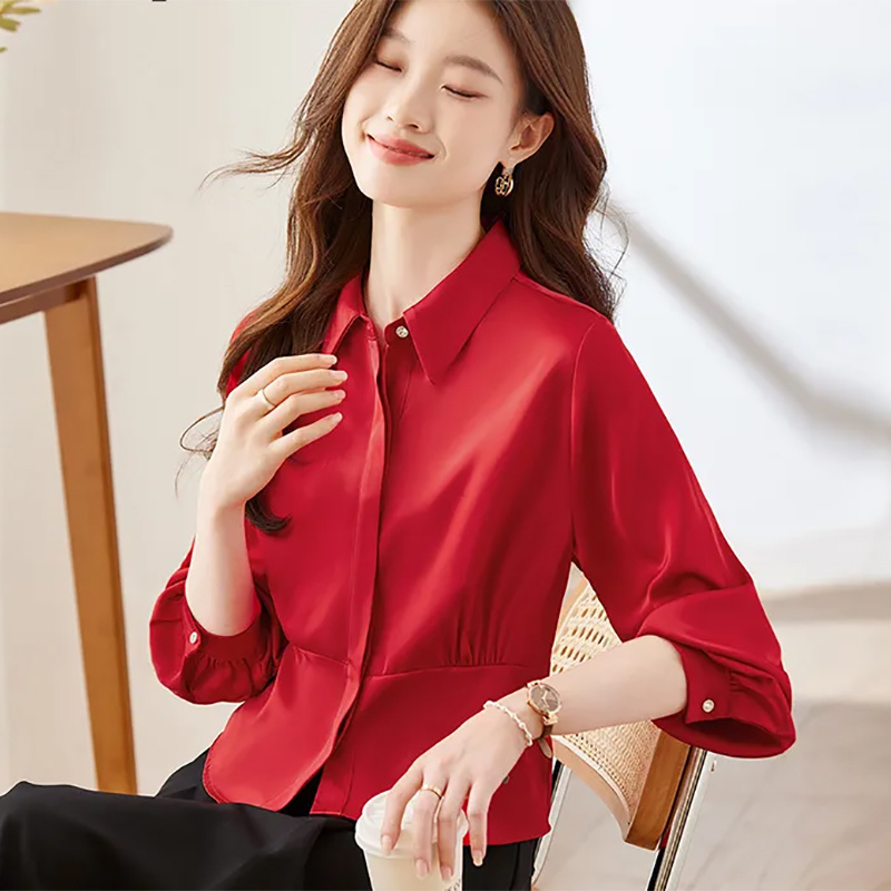 Рубашки с длинным рукавом, жен – обзор и цена Women Formal Wear Korean