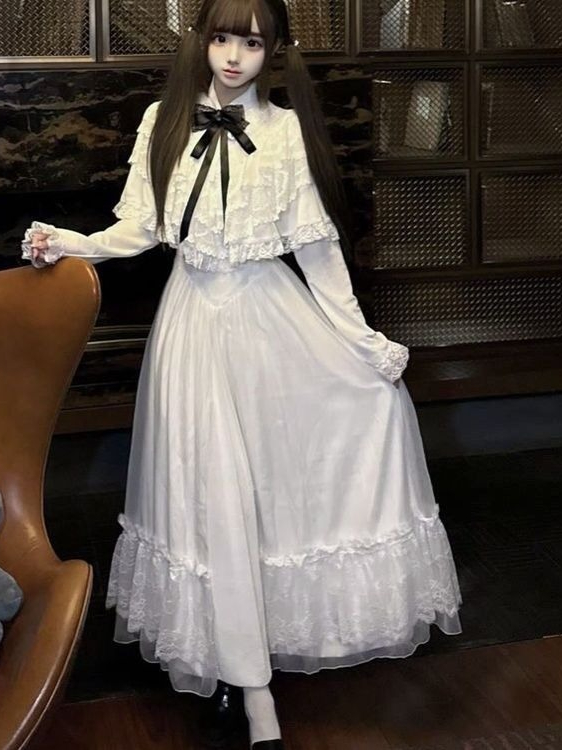 Японское кружевное платье с ко – обзор и цена Women Formal Wear Winter