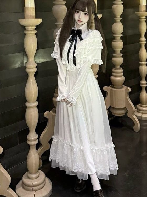 Японское кружевное платье с ко – обзор и цена Women Formal Wear Winter