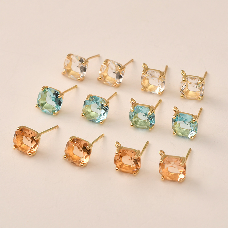 10 пар цветов, граненые квадра – обзор и цена Pearl Earring Stud