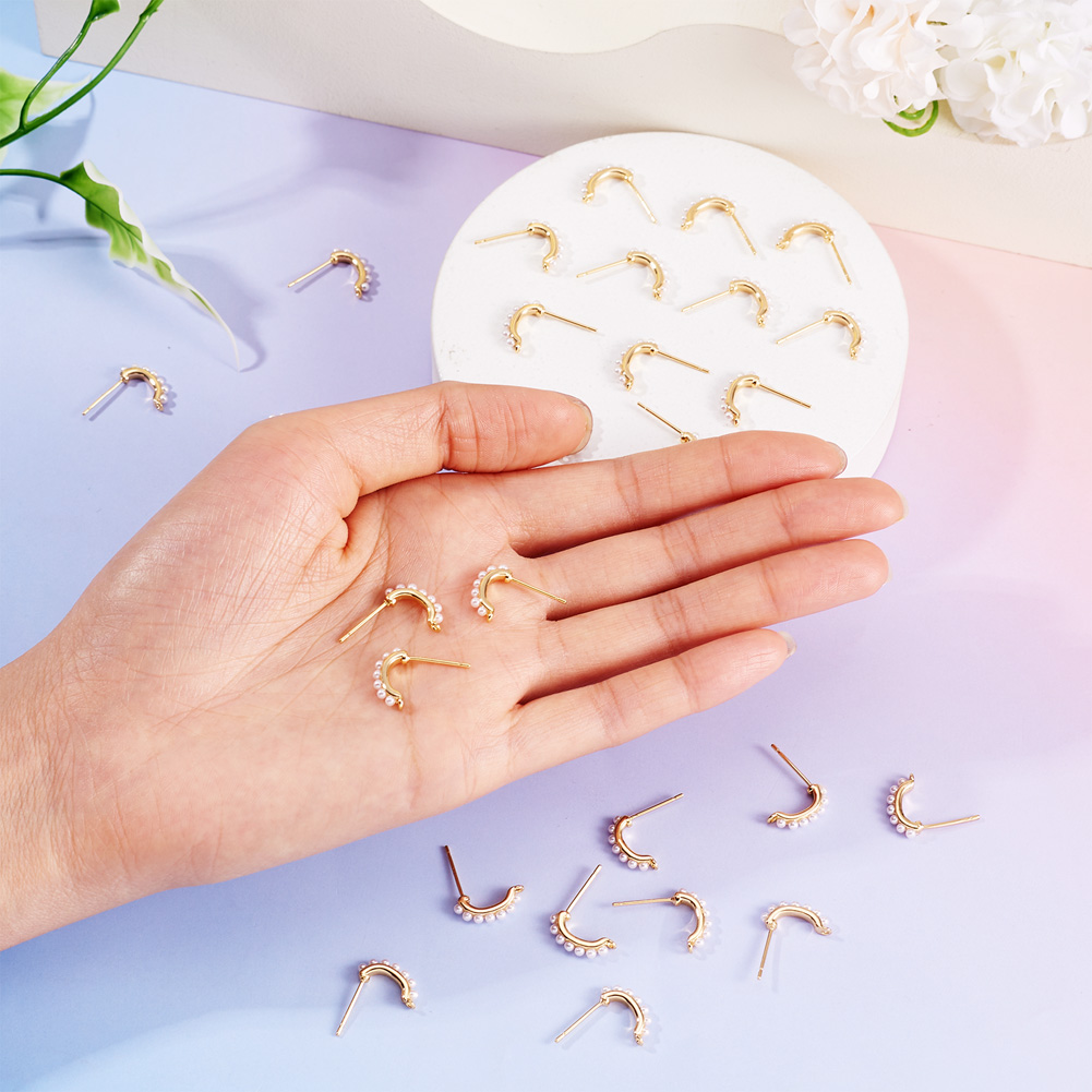 30 шт. латунных основ для сере – обзор и цена Pearl Earring Stud