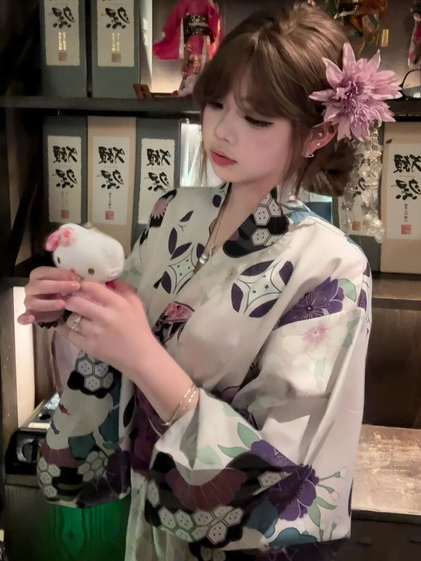 Традиционный фиолетовый халат- – обзор и цена Japanese Women Formal Wear